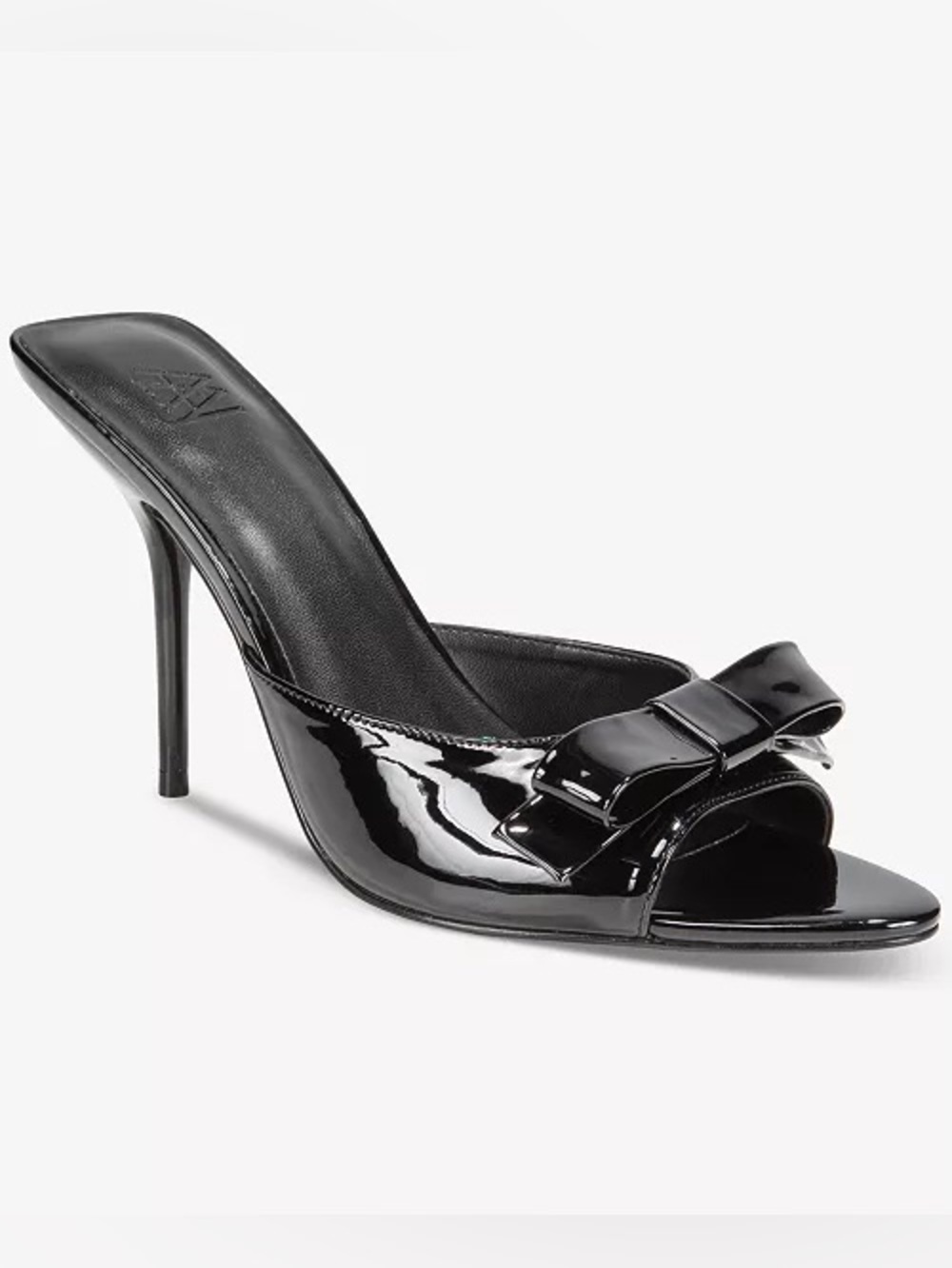 ♥️♥️AAJ By Aminah Womens Giselle Bow Mule Dress Sandals - Black